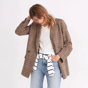 Madewell Dorset Blazer in Coster Plaid